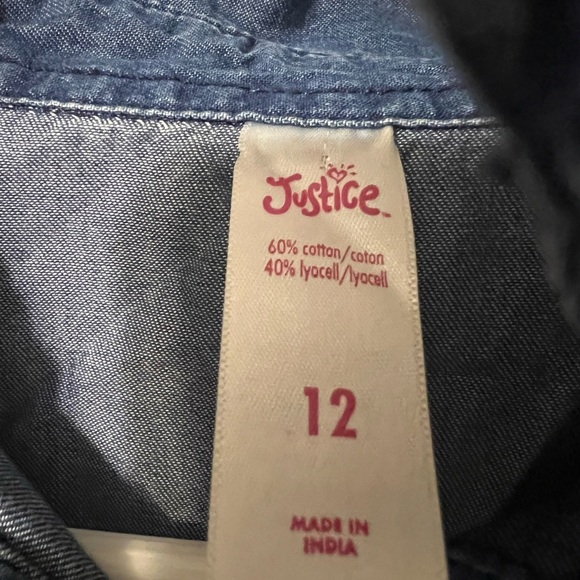 Justice Denim Button Down Dress - Picture 3 of 3